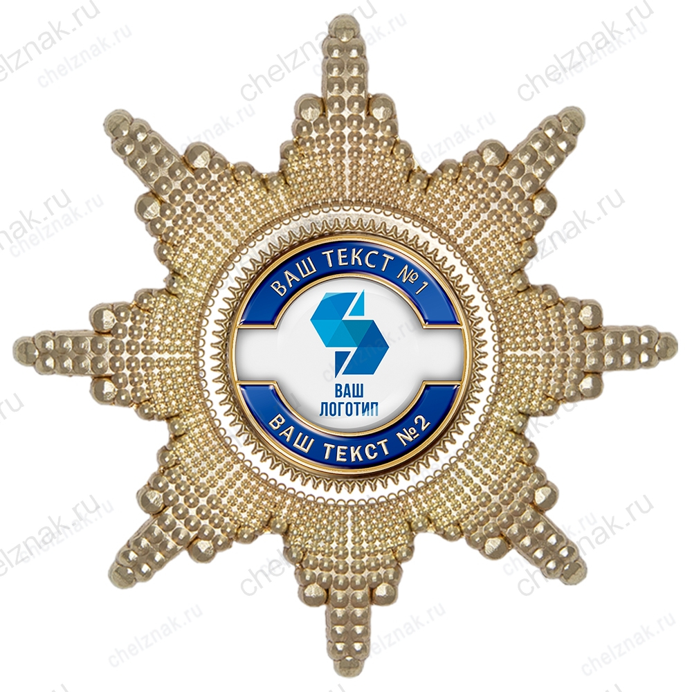 Орден «Корпоративный» со вставкой (стандартный вариант, синий) К004.1