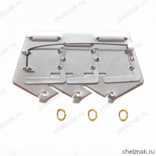 Колодка на 3 медали с колечками (на булавке)