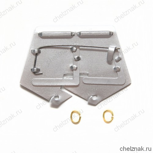 Колодка на 2 медали с колечками (на булавке)