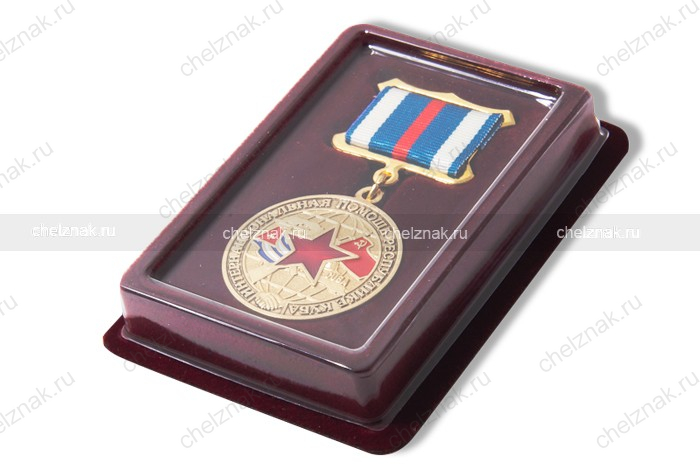 Футляр для медали 32 мм на квадро-колодке «волна»