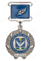 Знак на колодке «За заслуги» Чишминский район РБ
