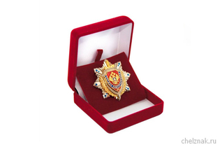 Футляр велюровый под знак, красный (квадратный, 75*63)