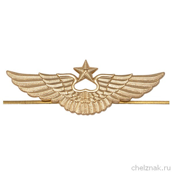 Эмблема (кокарда) ВВС/ВКС на тулью фуражки, нового образца