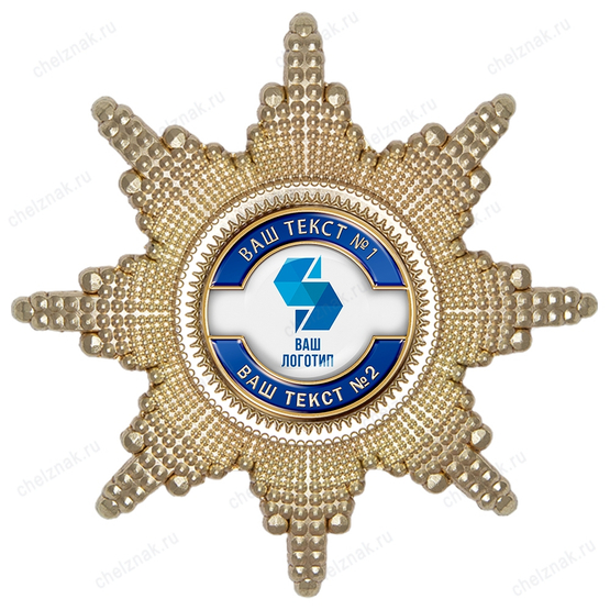 Орден «Корпоративный» со вставкой (стандартный вариант, синий) К004.1