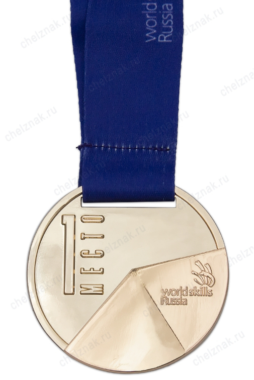 Медаль на ленте «Молодые профессионалы (World skills Russia)» I место (золото)