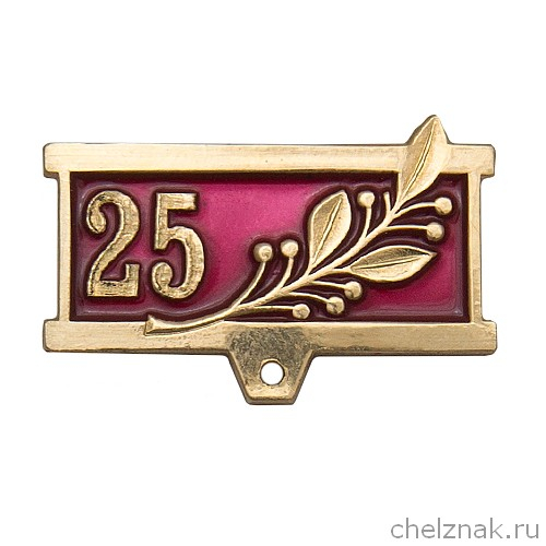 Колодка к знаку/медали 25 (золотая)