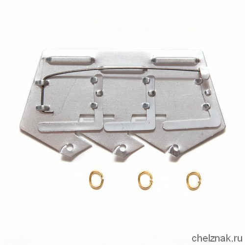 Колодка на 3 медали с колечками (на булавке)