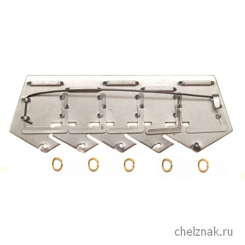 Колодка на 5 медалей с колечками (на булавке)