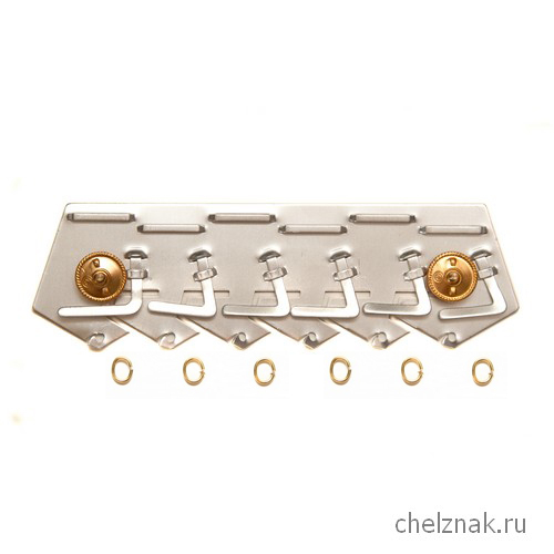 Колодка с колечками на 6 медалей (на винтовой закрутке)