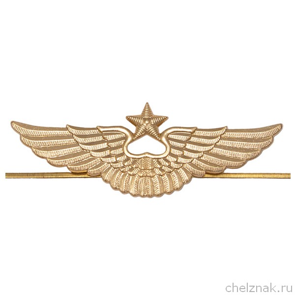 Эмблема (кокарда) ВВС/ВКС на тулью фуражки, нового образца