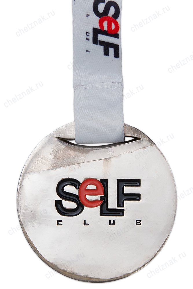 Реверс награды Медаль спортивная, на ленте «Чемпионат по плаванию Self club»