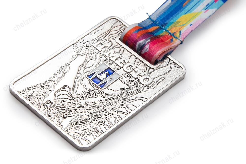 3D фото награды Медаль спортивная, на ленте «Чемпионат Сахалинской области» II место (серебро), 2