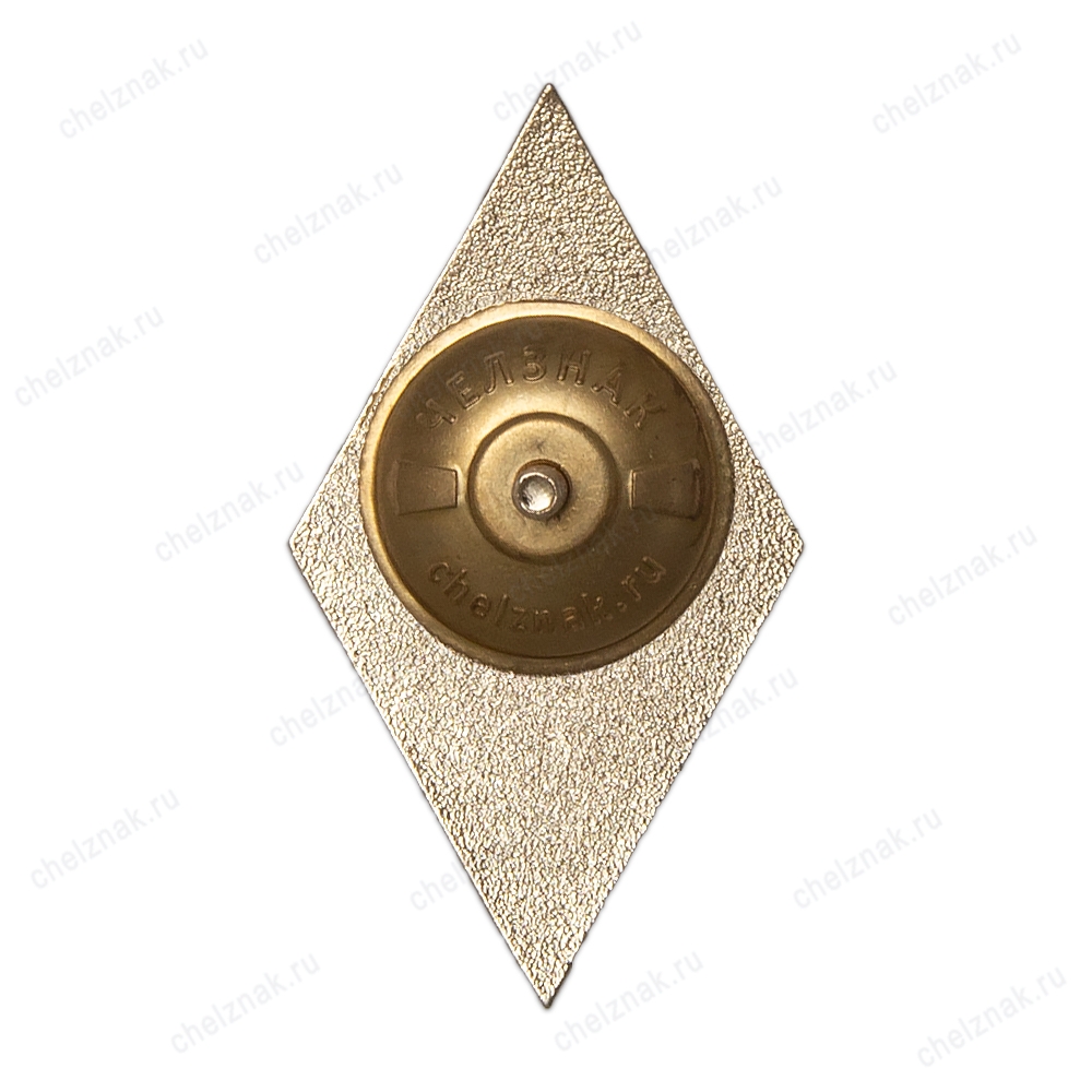 Реверс награды Нагрудный знак (ромб) «Об окончании ЧОУ ВППО "Открытый Институт"»