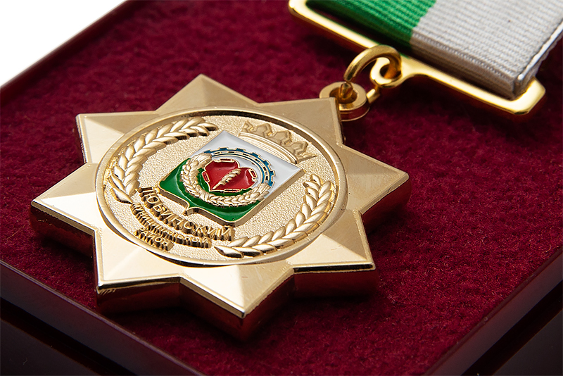 3D фото награды Знак «За заслуги перед Любинским районом» (спецзаказ)