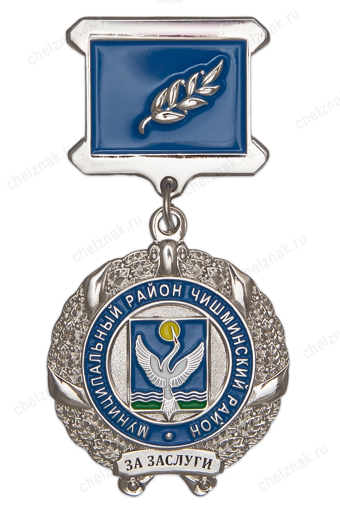 Знак на колодке «За заслуги» Чишминский район РБ