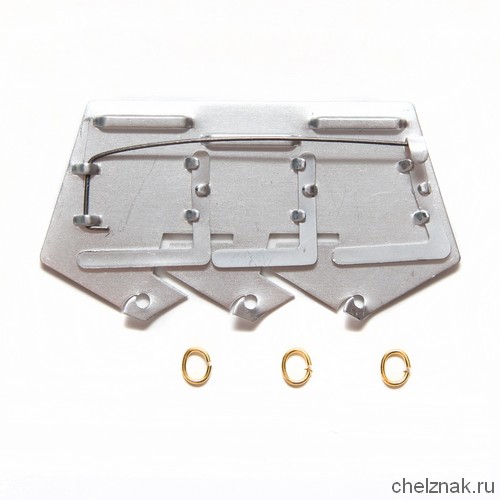 Колодка на 3 медали с колечками (на булавке)