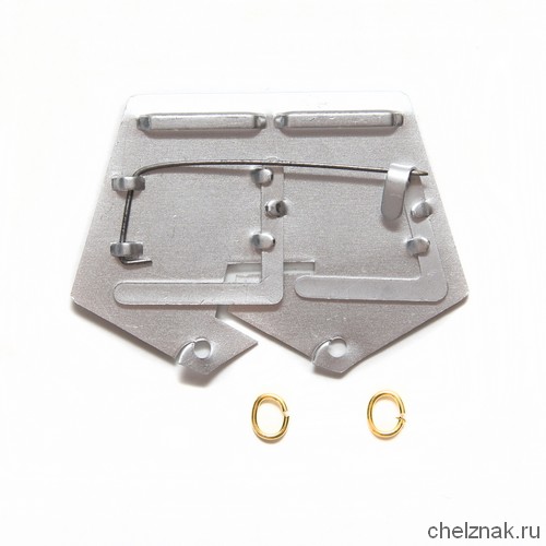 Колодка на 2 медали с колечками (на булавке)